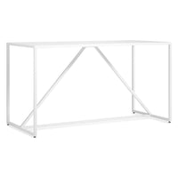 Strut Bar Height Table in White - Angle 3