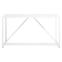Strut Bar Height Table in White - Angle 2