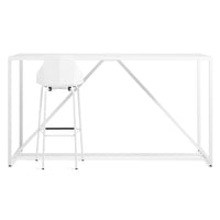 Strut Bar Height Table in White - Angle 6