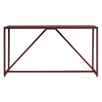 Strut Table in Oxblood - Angle 1