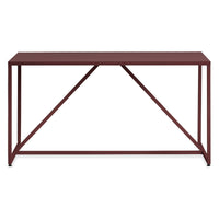 Strut Table in Oxblood - Angle 2