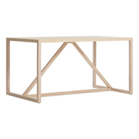 Strut Wood Dining Table in Whitewashed Ash - Angle 3