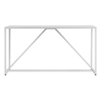 Strut Table in White - Angle 1