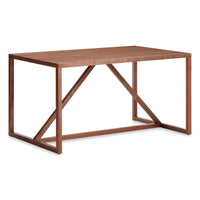Strut Wood Dining Table in Walnut - Angle 5