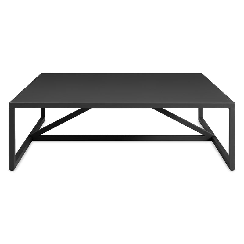 Strut Outdoor Square Coffee Table in Carbon