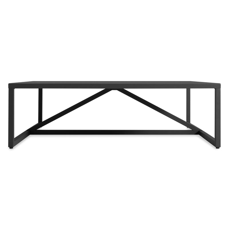 Strut Outdoor Square Coffee Table in Carbon