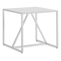 Strut Side Table in White - Angle 4