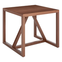Strut Wood Side Table in Walnut - Angle 4