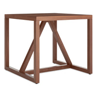 Strut Wood Side Table in Walnut - Angle 3