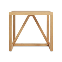 Strut Wood Side Table in White Oak - Angle 1