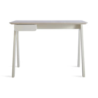 Stash Desk in Whitewashed Ash / White - Angle 1