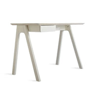 Stash Desk in Whitewashed Ash / White - Angle 2