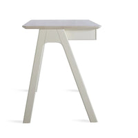 Stash Desk in Whitewashed Ash / White - Angle 3