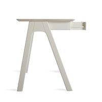 Stash Desk in Whitewashed Ash / White - Angle 4