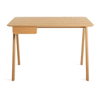Stash Desk in White Oak - Angle 2