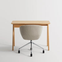 Stash Desk in White Oak - Angle 9