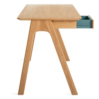 Stash Desk in White Oak - Angle 6