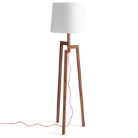 Stilt Floor Lamp in Walnut - Angle 1