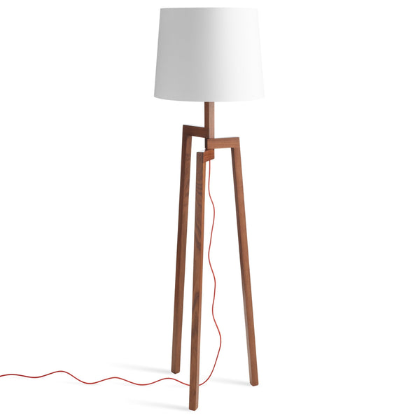 Stilt Floor Lamp in Walnut - Angle 1