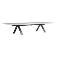 Super Rectangular Coffee Table in Marble / Black - Angle 5