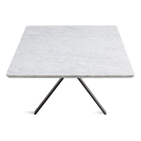 Super Rectangular Coffee Table in Marble / Black - Angle 9