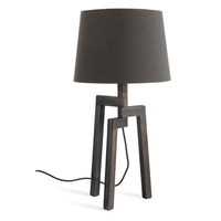 Stilt Table Lamp in Smoke / Charcoal - Angle 1