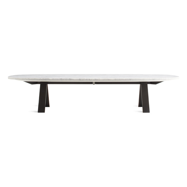 Super Swoval Coffee Table in Marble / Black - Angle 1