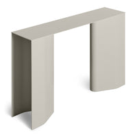 Straight Up Console Table in Putty - Angle 3