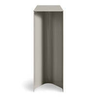 Straight Up Console Table in Putty - Angle 4