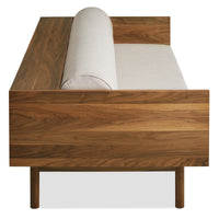 Souvenir Sofa in Landa Stone / Walnut - Angle 10