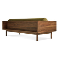Souvenir Sofa in Loden Green Velvet / Walnut - Angle 5