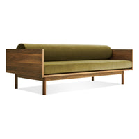 Souvenir Sofa in Loden Green Velvet / Walnut - Angle 7