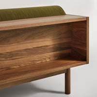 Souvenir Sofa in Loden Green Velvet / Walnut - Angle 12