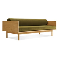 Souvenir Sofa in Loden Green Velvet / White Oak - Angle 7
