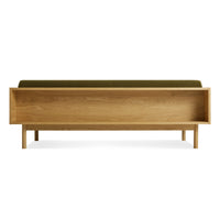 Souvenir Sofa in Loden Green Velvet / White Oak - Angle 6