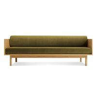 Souvenir Sofa in Loden Green Velvet / White Oak - Angle 1