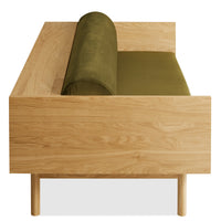 Souvenir Sofa in Loden Green Velvet / White Oak - Angle 10