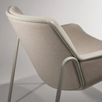 Tangent Lounge Chair in Maharam Candor in Cannoli - Angle 7
