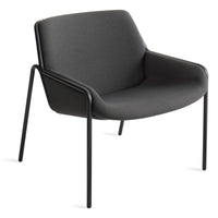 Tangent Lounge Chair in Maharam Meld in Panda - Angle 3