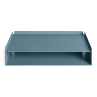 Tabs Monitor Riser in Marine Blue - Angle 2