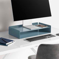 Tabs Monitor Riser in Marine Blue - Angle 9
