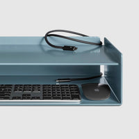 Tabs Monitor Riser in Marine Blue - Angle 10