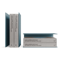 Tabs Bookends in Marine Blue - Angle 6