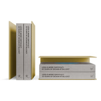 Tabs Bookends in Ochre - Angle 6