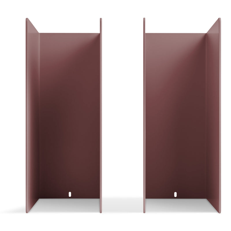 Tabs Bookends in Oxblood - Angle 1