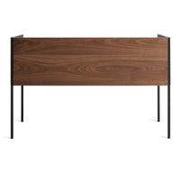 Tabloid Desk in Walnut / Oblivion - Angle 11