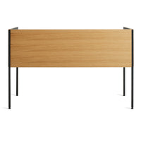 Tabloid Desk in White Oak / Navy Green - Angle 11