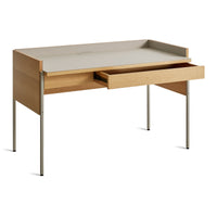 Tabloid Desk en White Oak / Putty - ángulo 7