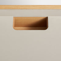 Tabloid Desk en White Oak / Putty - ángulo 16