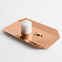 Twofold Large Tray in Copper - Angle 7